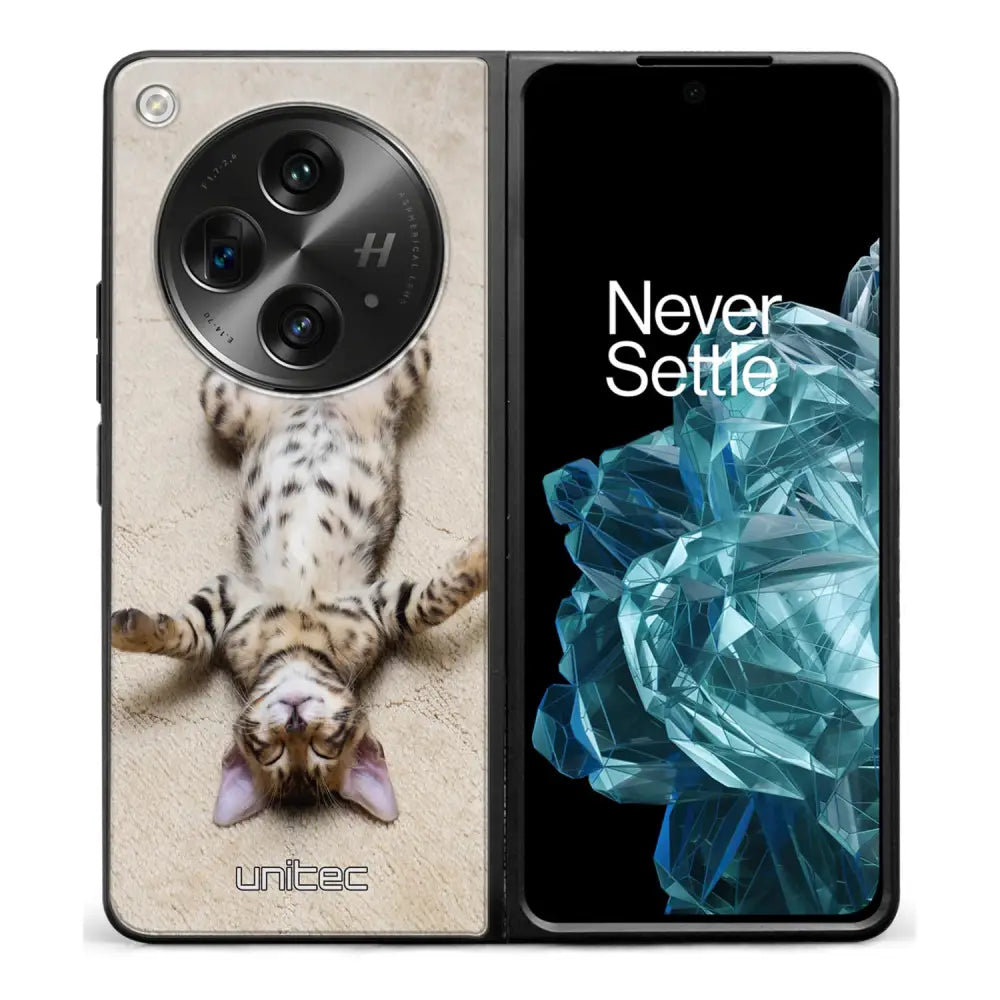 OnePlus Open kissa suojakuoret - Relaxing Cat - Ei