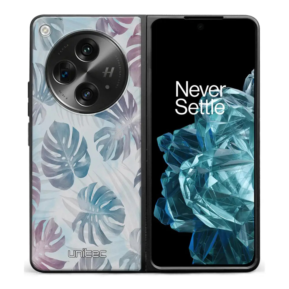 OnePlus Open kukka suojakuoret - Monstera Texture - Ei