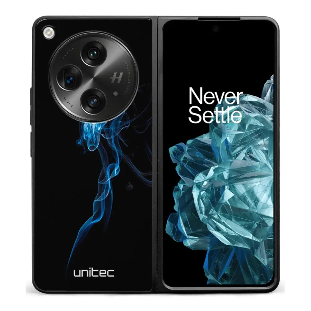 OnePlus Open suojakuoret - Blue Smoke On Black - Ei