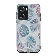Oppo A77 kukka suojakuoret - Monstera Texture - Ei