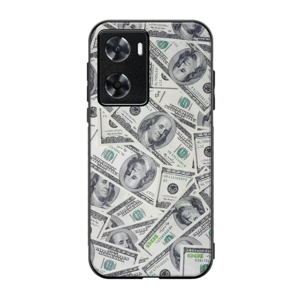 Oppo A77 seteli suojakuoret - Dollarit - Ei