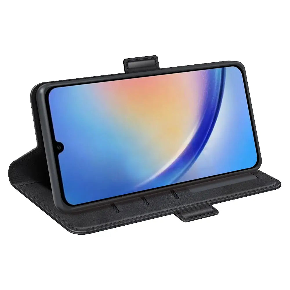 Samsung Galaxy A34 5G Lompakko Suojakuori - Musta