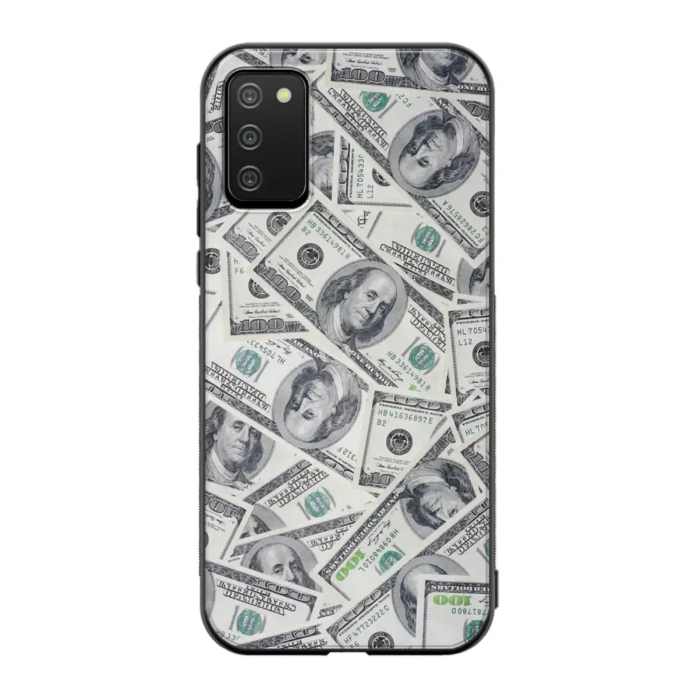 Samsung Galaxy A02s seteli suojakuoret - Dollarit - Ei