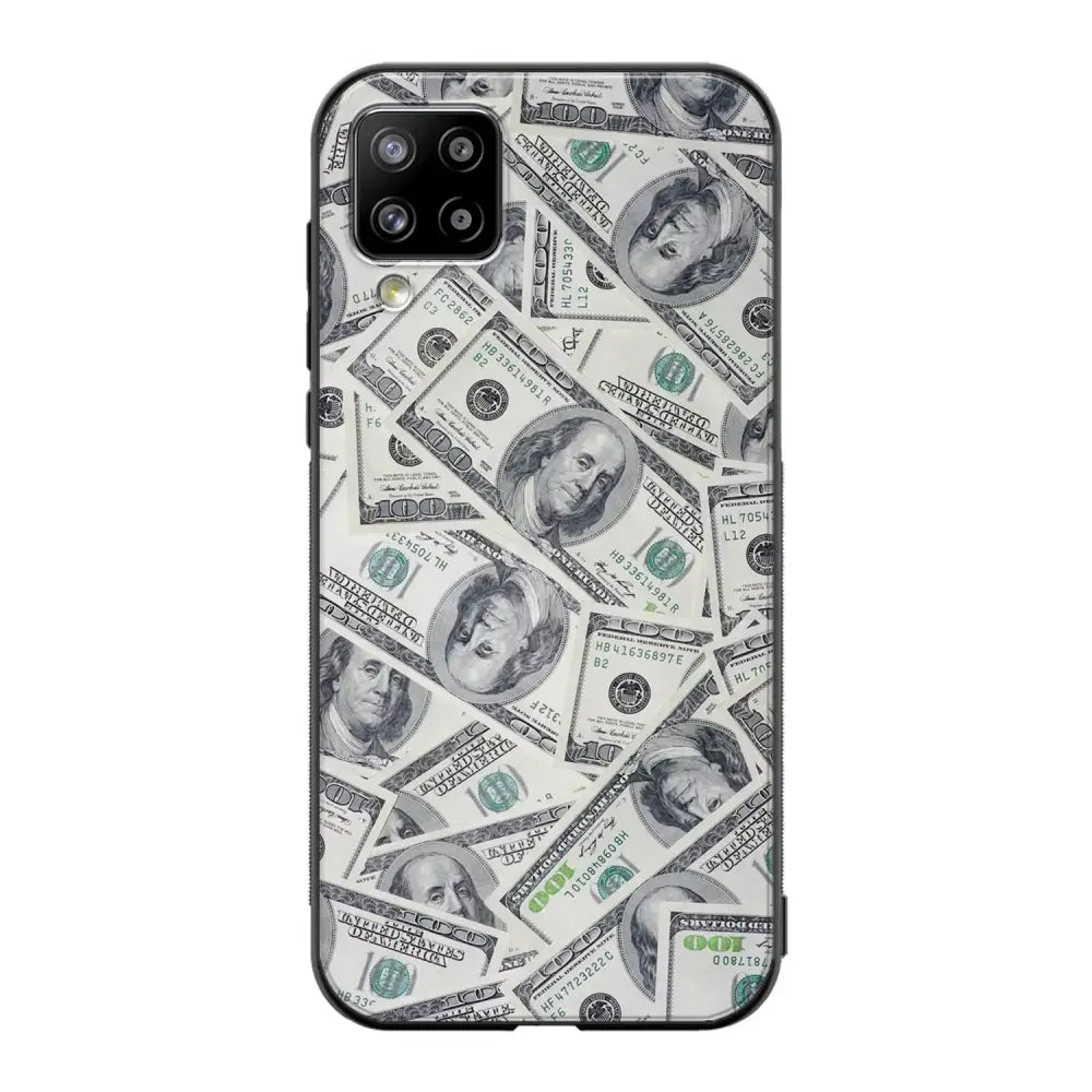 Samsung Galaxy A12 seteli suojakuoret - Dollarit - Ei