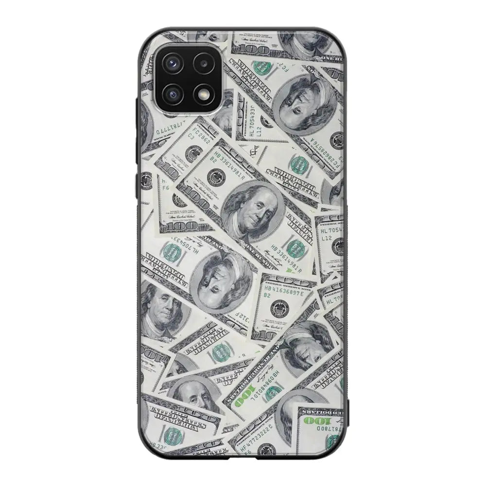 Samsung Galaxy A22 seteli suojakuoret - Dollarit - Ei