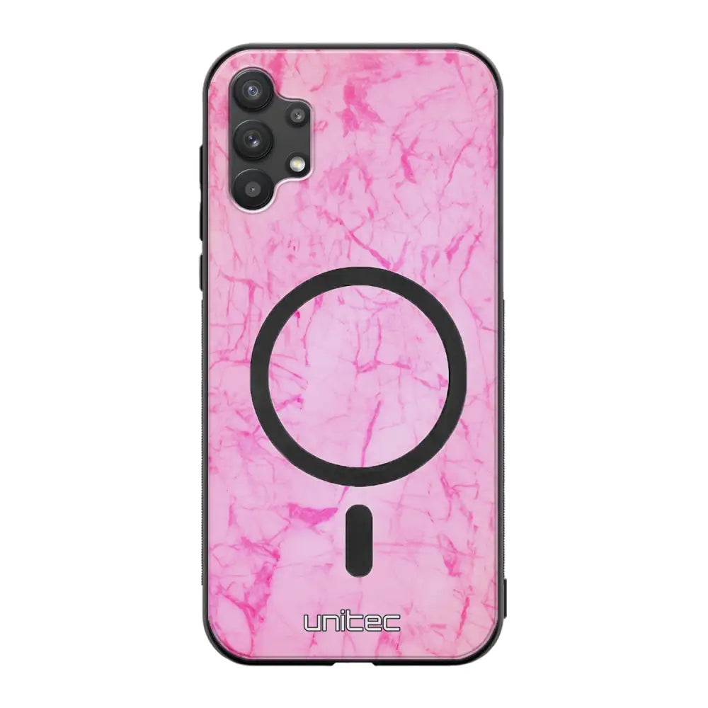 Samsung Galaxy A32 marmori suojakuoret - Light Pink Marble