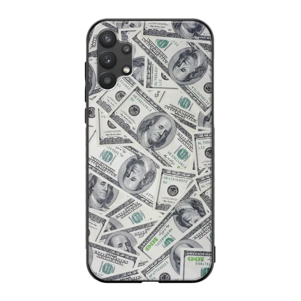Samsung Galaxy A32 seteli suojakuoret - Dollarit - Ei