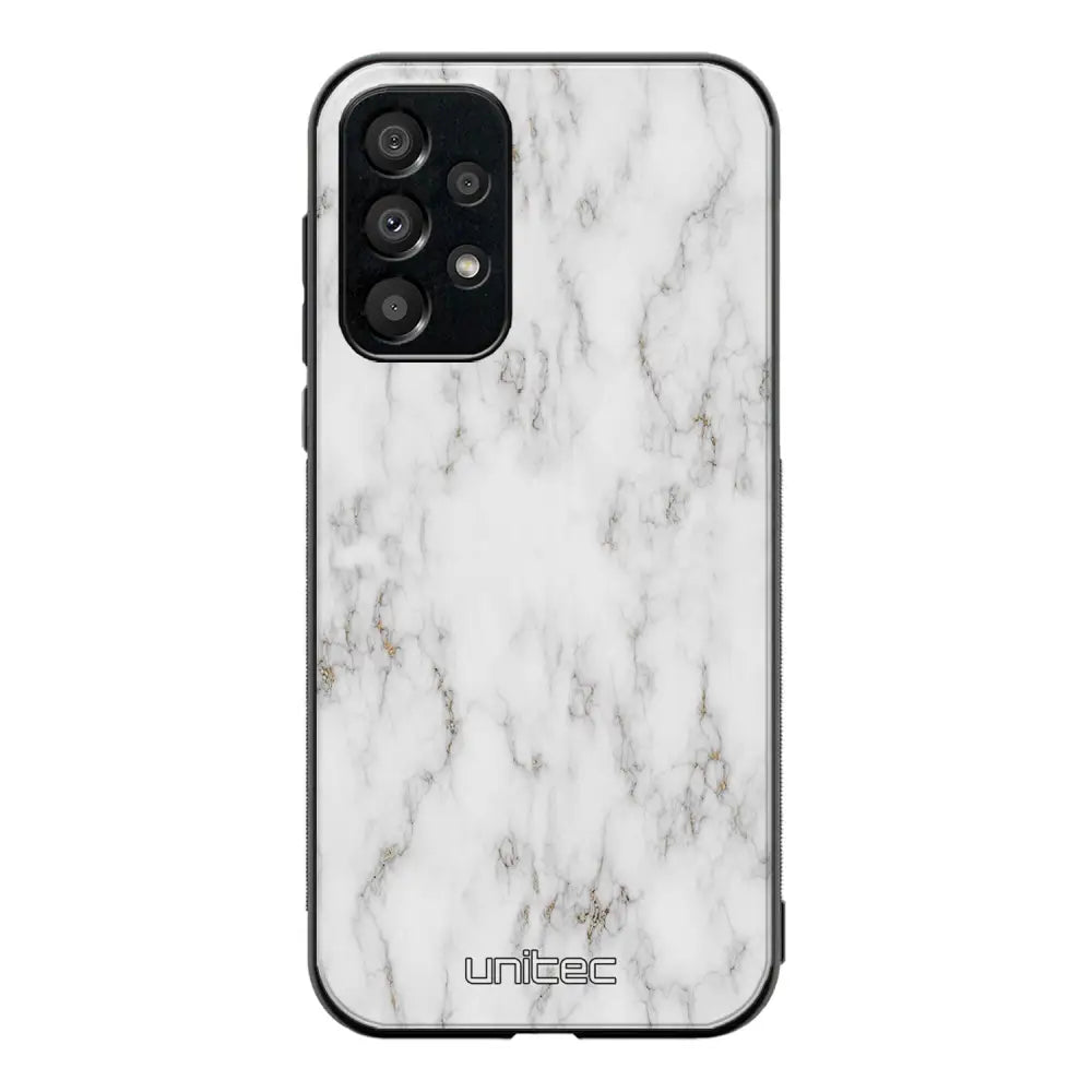 Samsung Galaxy A33 marmori suojakuoret - White Marble - Ei