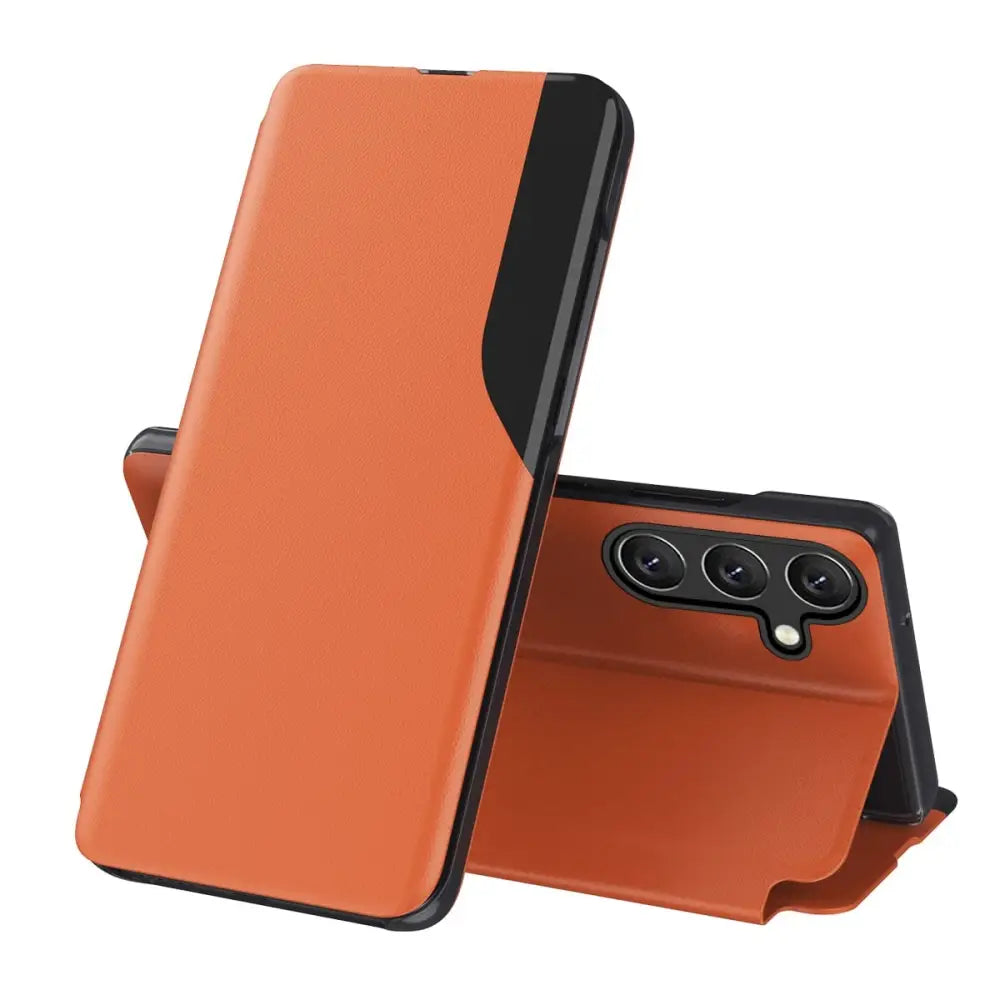 Samsung Galaxy A34 Flip suojakuori - Oranssi