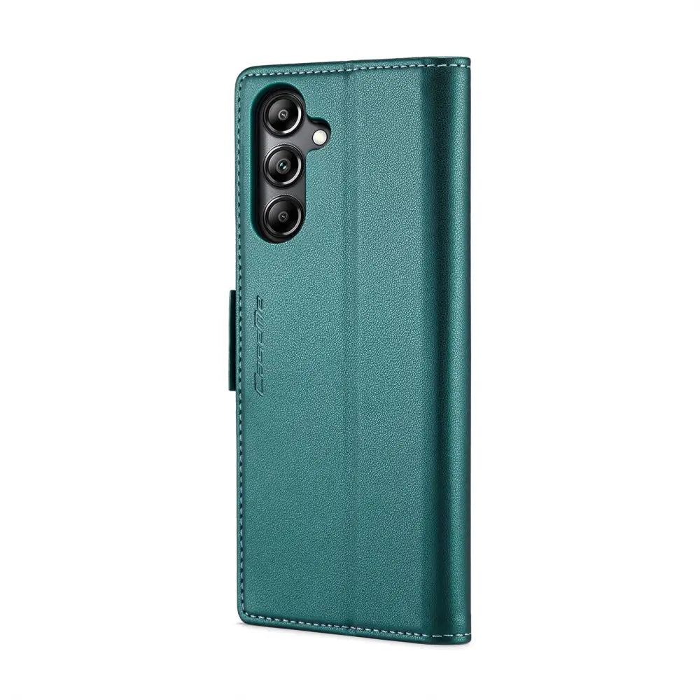 Samsung Galaxy A34 Lompakko suojakotelo RFID - Vihreä - CaseMe