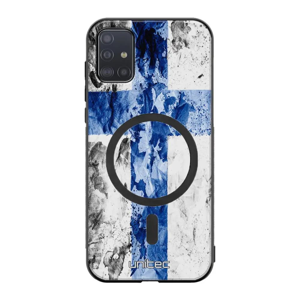 Samsung Galaxy A51 5G suojakuoret - Painted Finnish Flag