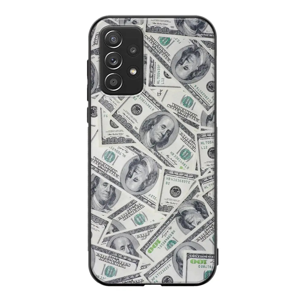 Samsung Galaxy A52s seteli suojakuoret - Dollarit - Ei