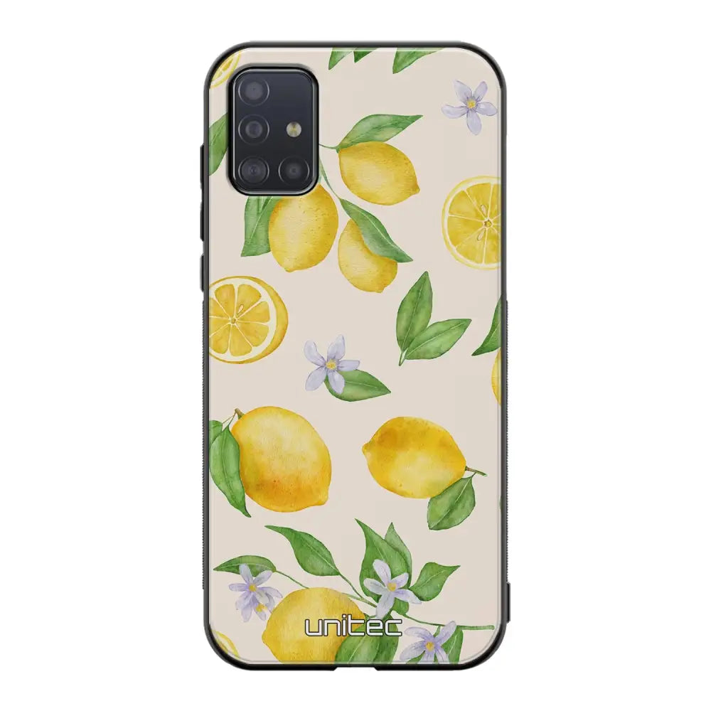 Samsung Galaxy A71 hedelmä suojakuoret - Lemon - Ei