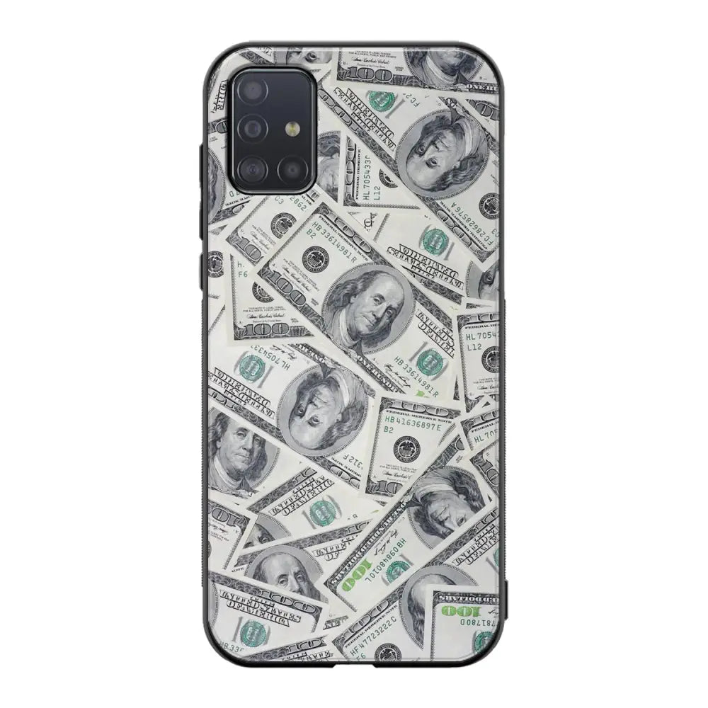 Samsung Galaxy A71 seteli suojakuoret - Dollarit - Ei