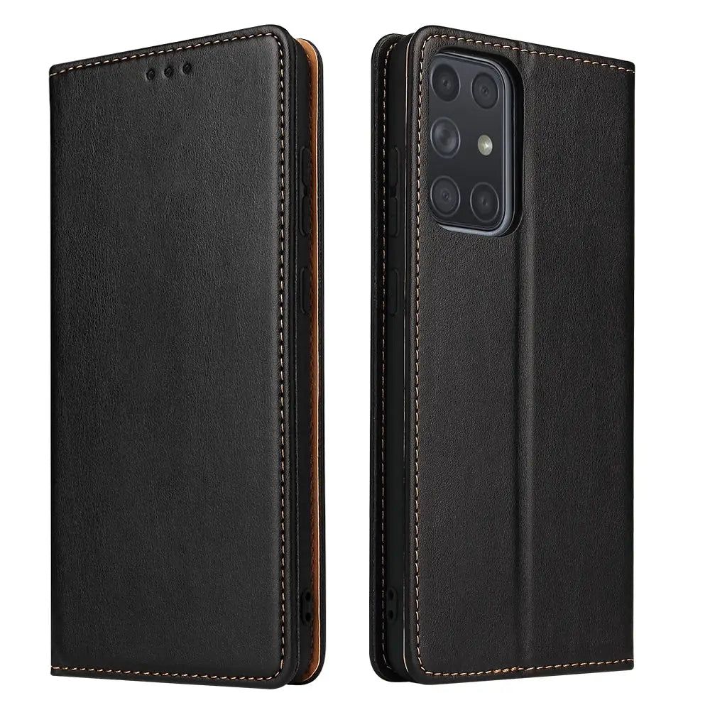 Samsung Galaxy A72 Unitec Lompakko Suojakotelo Musta