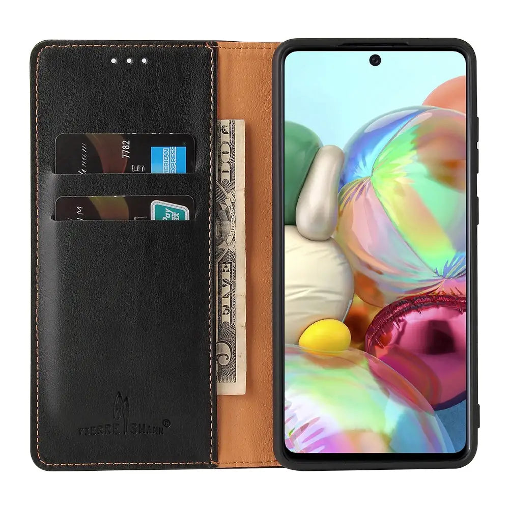 Samsung Galaxy A72 Unitec Lompakko Suojakotelo Musta