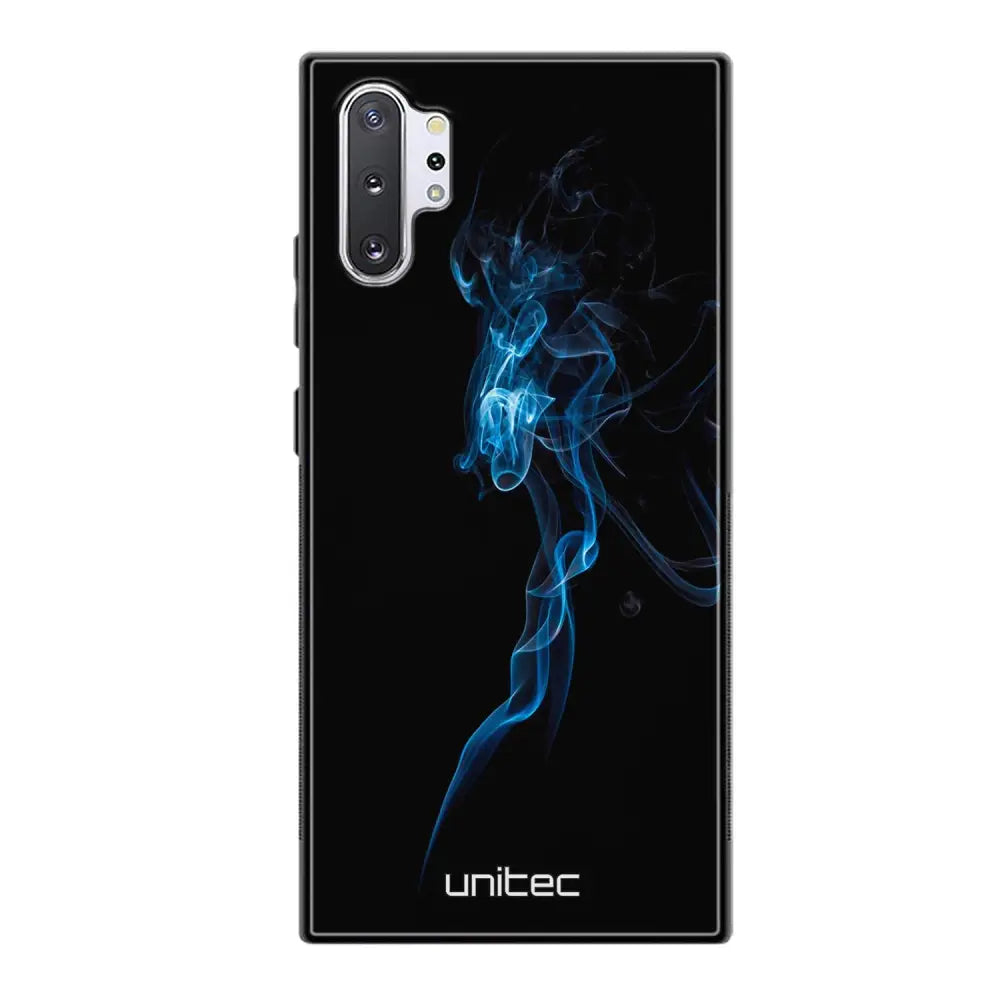 Samsung Galaxy Note 10 Plus suojakuoret - Blue Smoke On Black - Ei