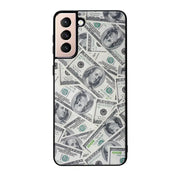 Samsung Galaxy S21 seteli suojakuoret - Dollarit - Ei